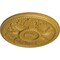 Ekena Millwork Edinburgh Ceiling Medallion (Fits Canopies up to 5 1/4"), 18"OD x 1 3/4"P, Iridescent Gold CM18EDIGS - alternate 3